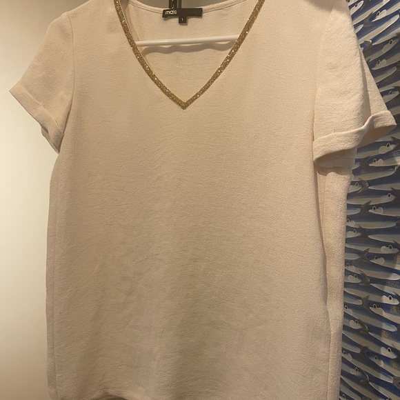 Maje embellished t shirt - Picture 2 of 2
